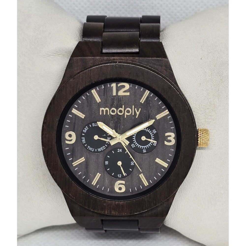 Men's Modply Wooden Classic Round Watch 13